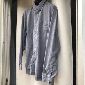 Calvin Klein XL Long sleeve gray 100% Soft brushed cotton beautiful shirt